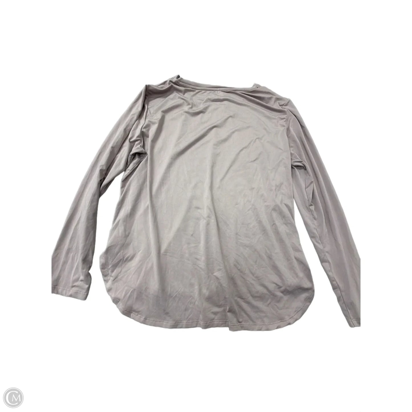 Athletic Top Long Sleeve Crewneck By Clothes Mentor In Grey, Size: Xl