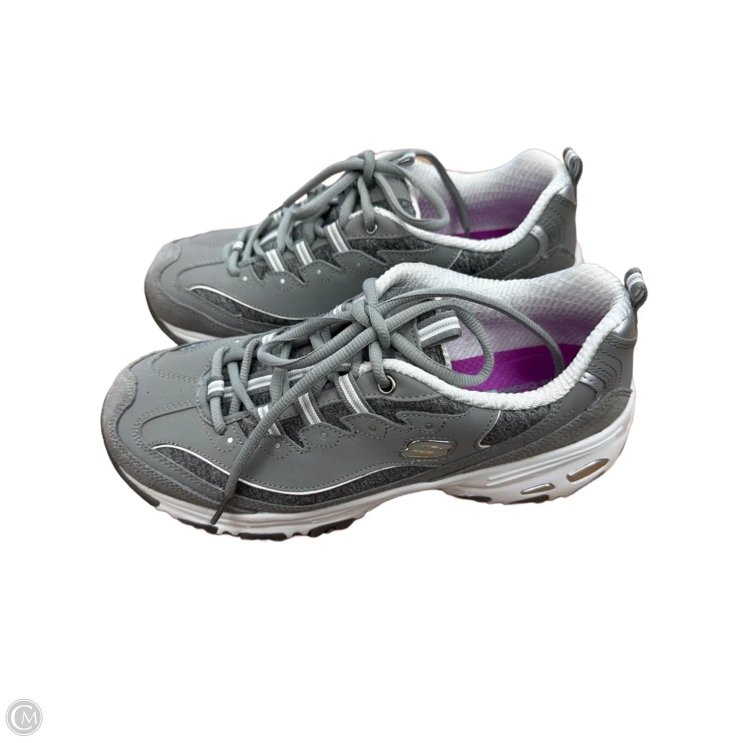 Shoes Athletic By Skechers In Grey, Size: 10