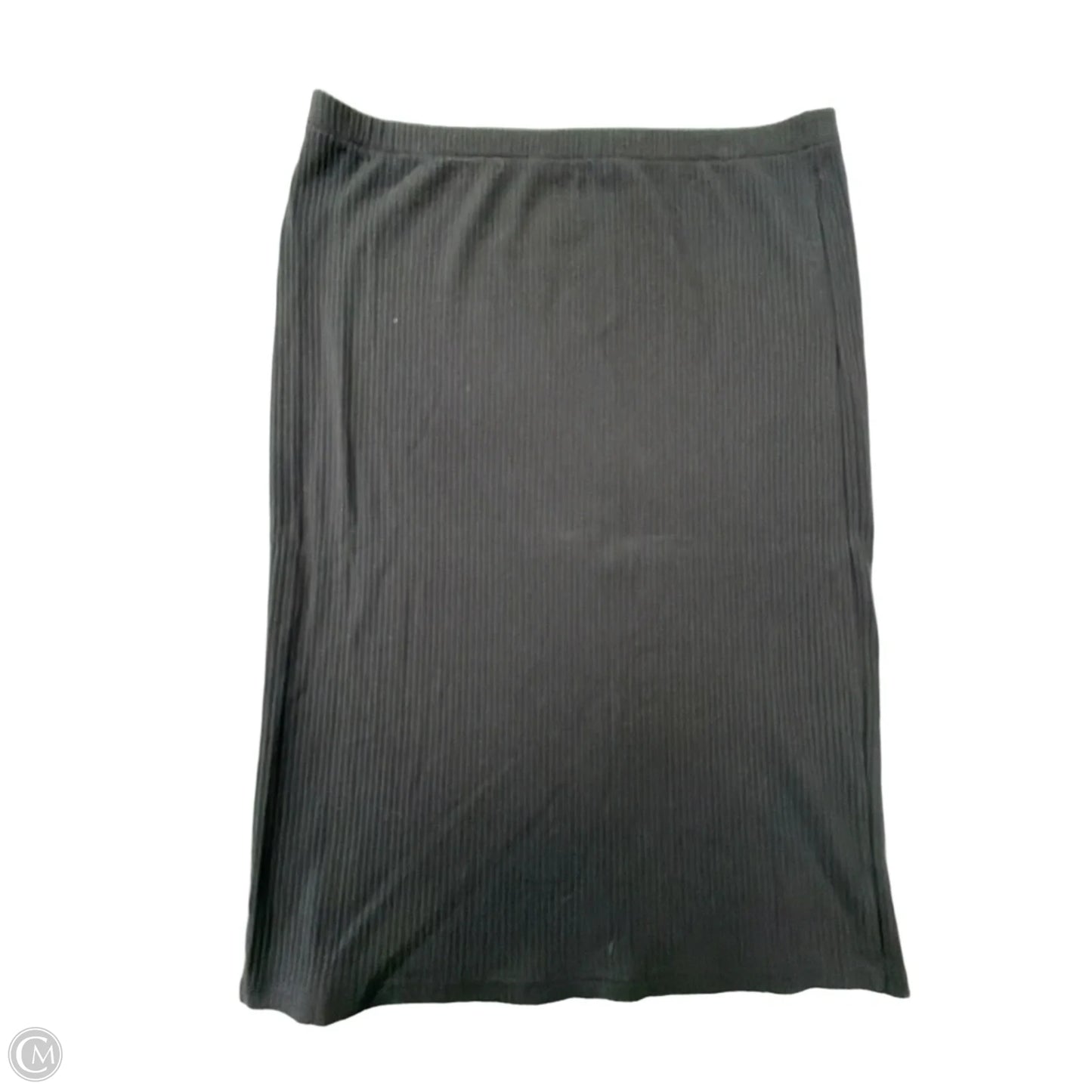 Skirt Midi By Time And Tru In Black, Size: 1x