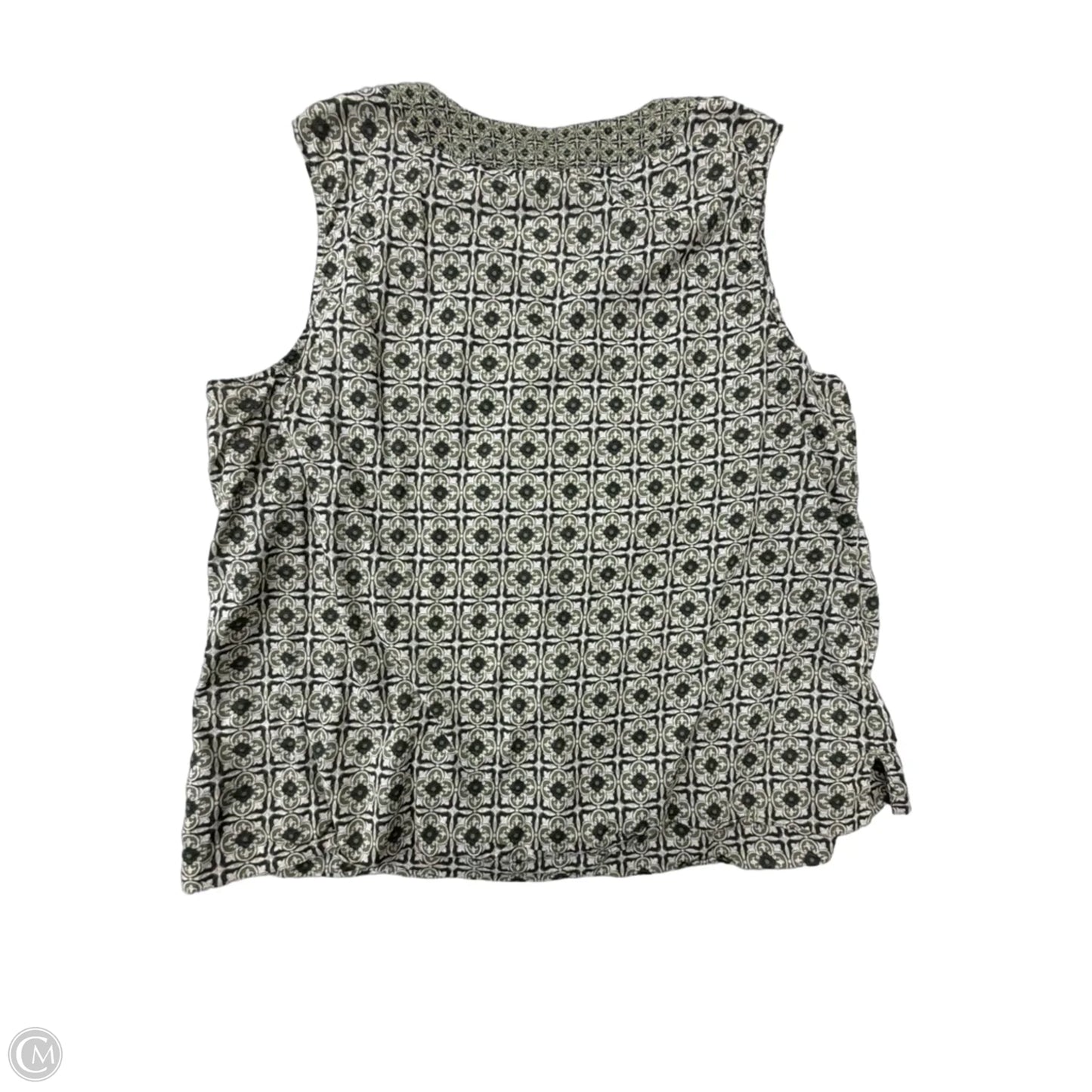 Top Sleeveless By Talbots In Green, Size: 2x