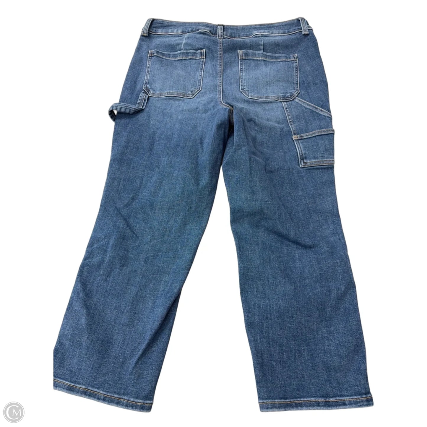 Jeans Straight By Edgely In Blue Denim, Size: 20