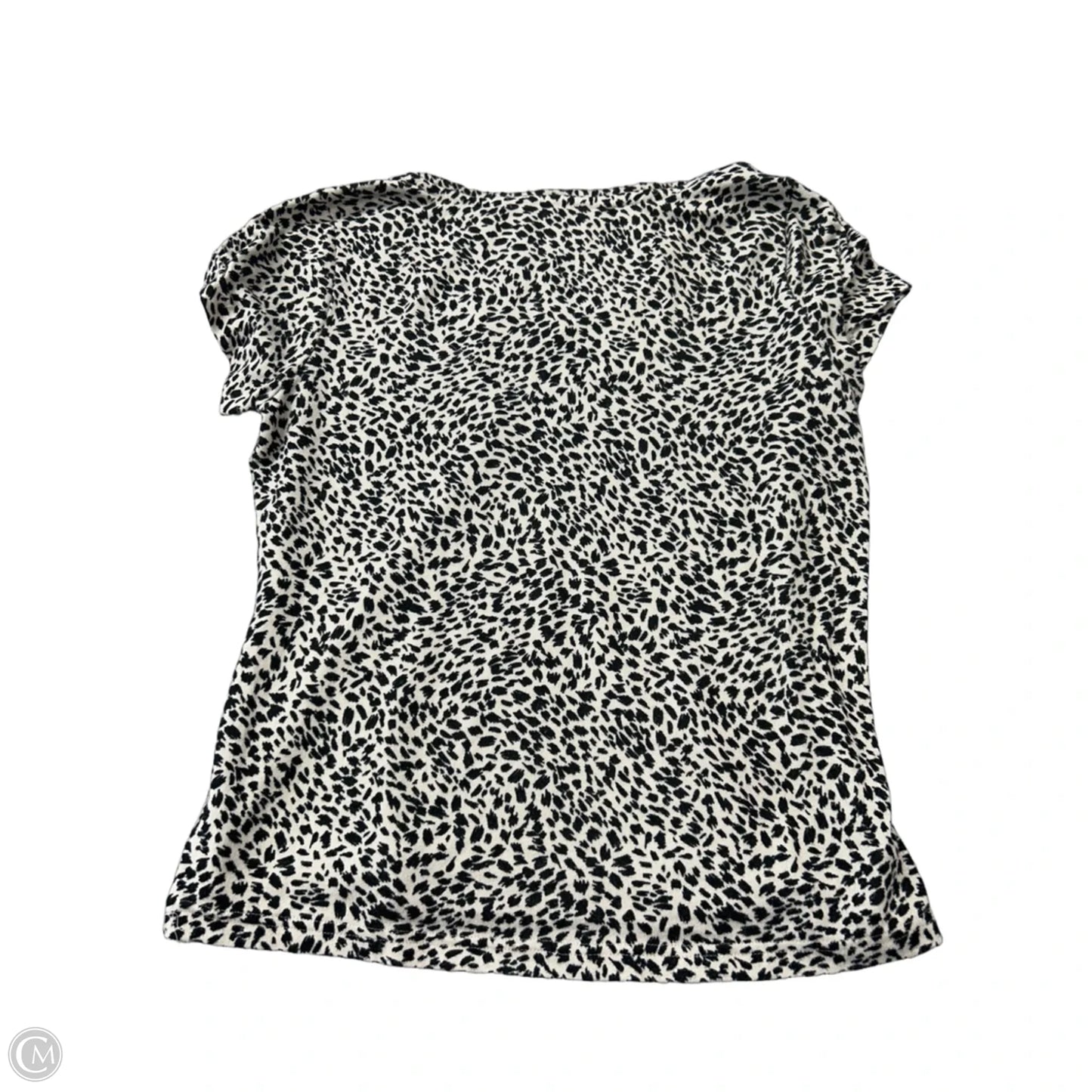 Top Short Sleeve By Nicole By Nicole Miller In Animal Print, Size: M