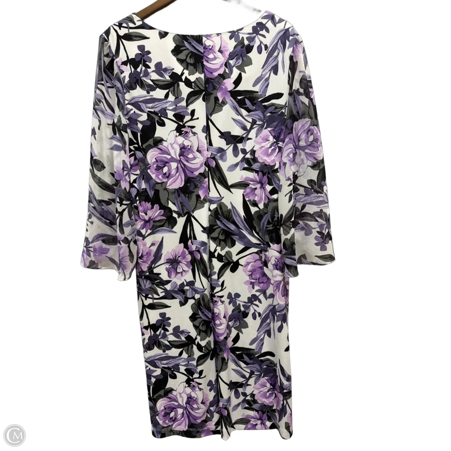 Dress Casual Short By Connected Apparel In Floral Print, Size: Xl