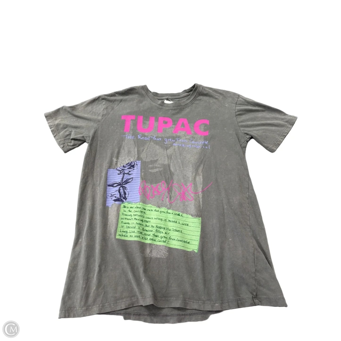 Top Short Sleeve By Clothes Mentor In Grey, Size: S