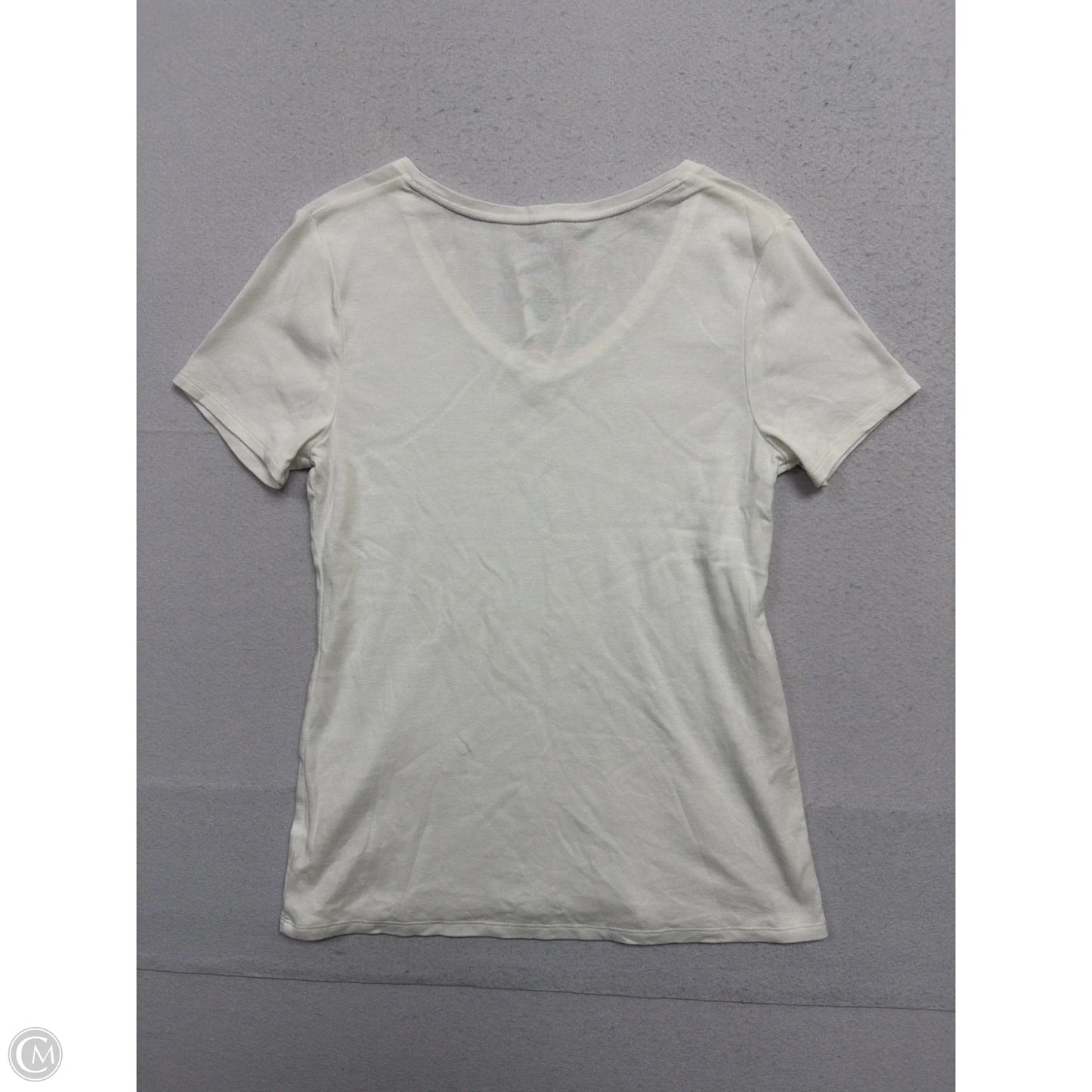 Top Short Sleeve Basic By Croft And Barrow In White, Size: S