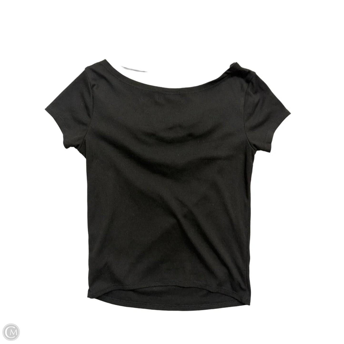 Top Short Sleeve By Clothes Mentor In Black, Size: M
