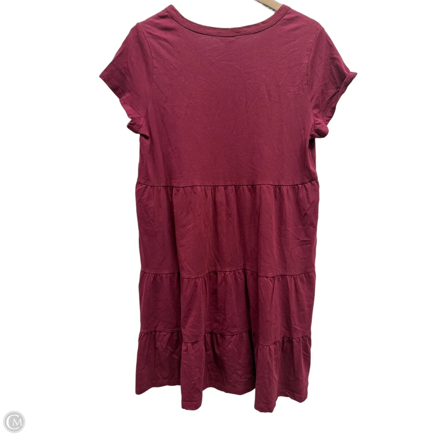 Dress Casual Short By Time And Tru In Maroon, Size: L