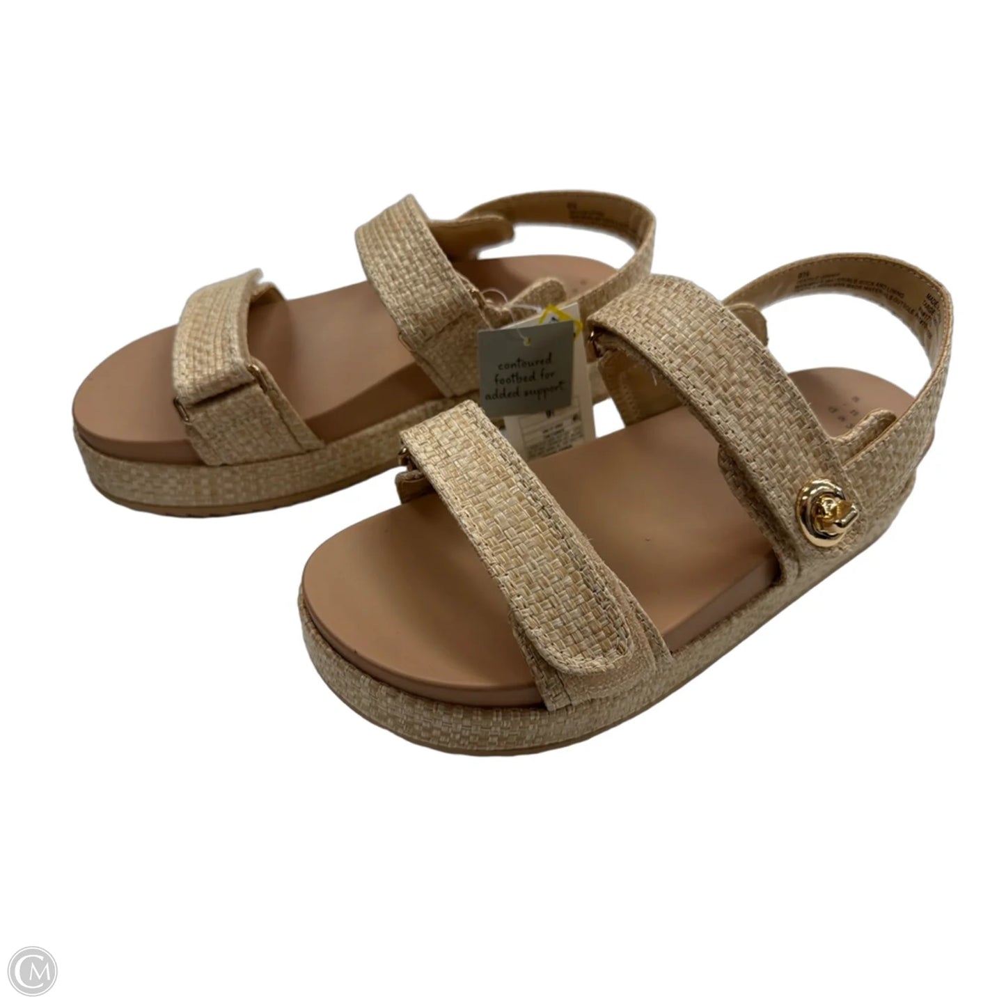 Sandals Flats By A New Day In Tan, Size: 9.5