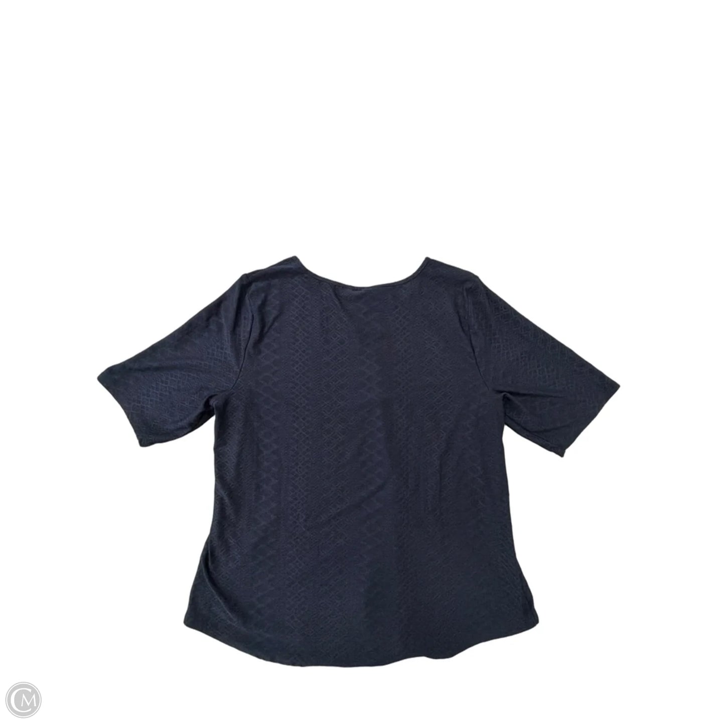 Top Short Sleeve By Apt 9 In Navy, Size: Xl