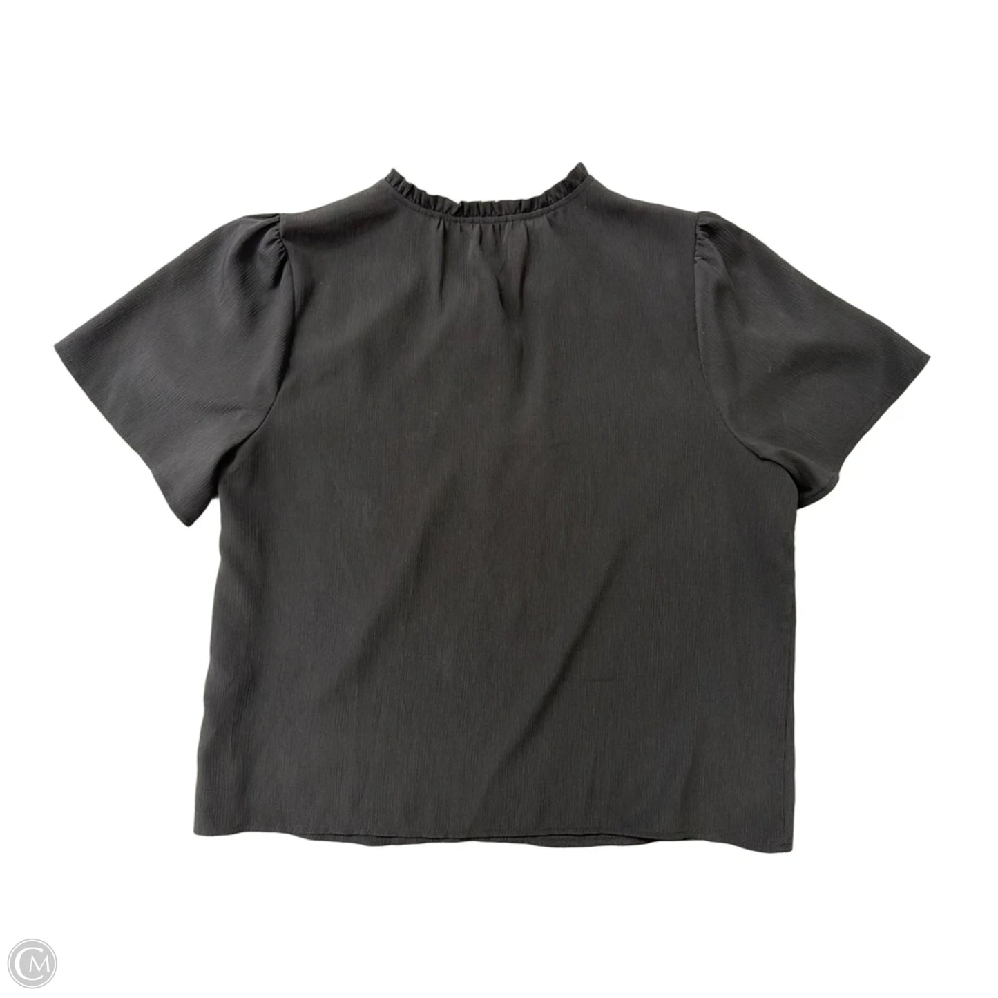 Top Short Sleeve By Nine West Apparel In Black, Size: 1x