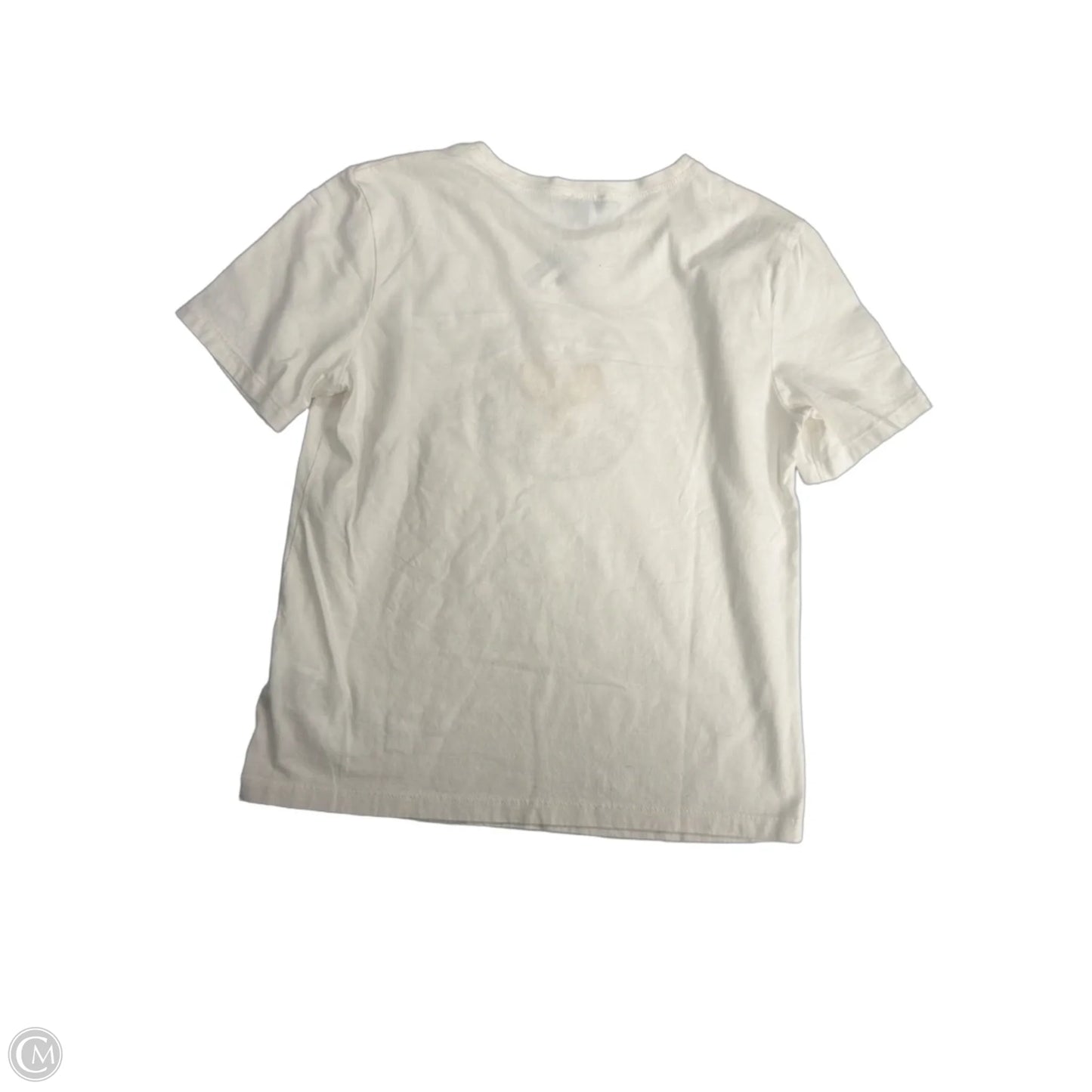 Top Short Sleeve By Express In White, Size: Xs