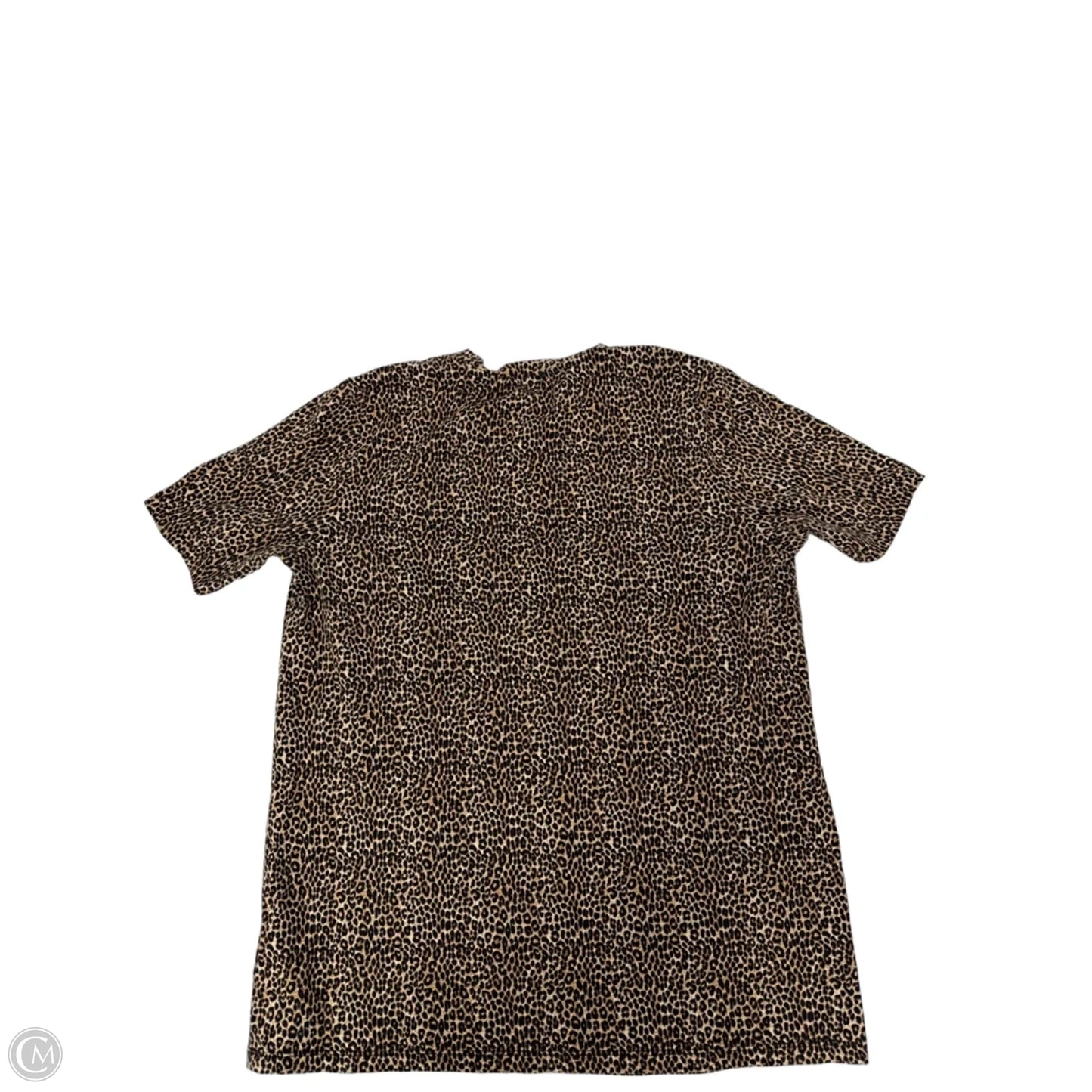 Top Short Sleeve By Michael By Michael Kors In Animal Print, Size: M