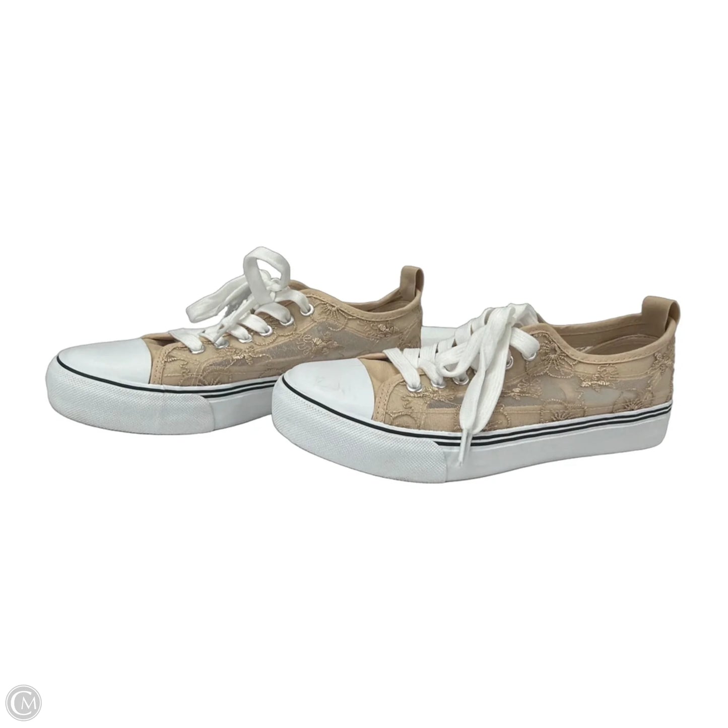 Shoes Sneakers By Clothes Mentor In Tan, Size: 8
