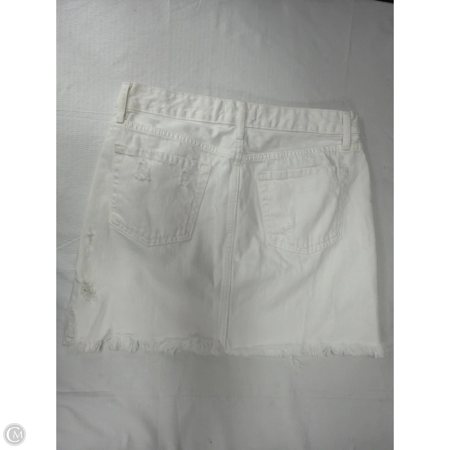 Skirt Mini & Short By Clothes Mentor In White, Size: L