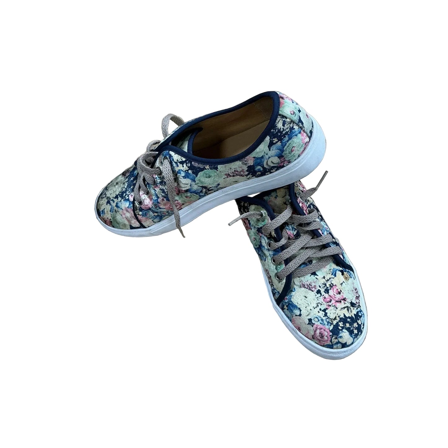 Shoes Sneakers By Clothes Mentor In Floral Print, Size: 8.5