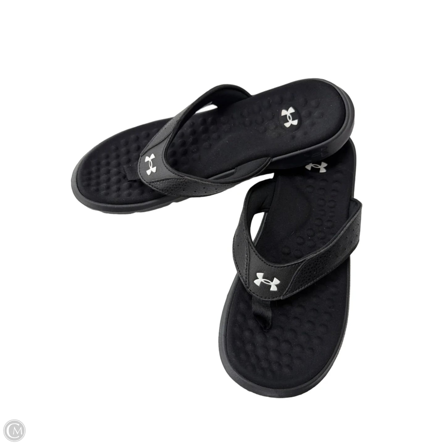 Sandals Flats By Under Armour In Black, Size: 8
