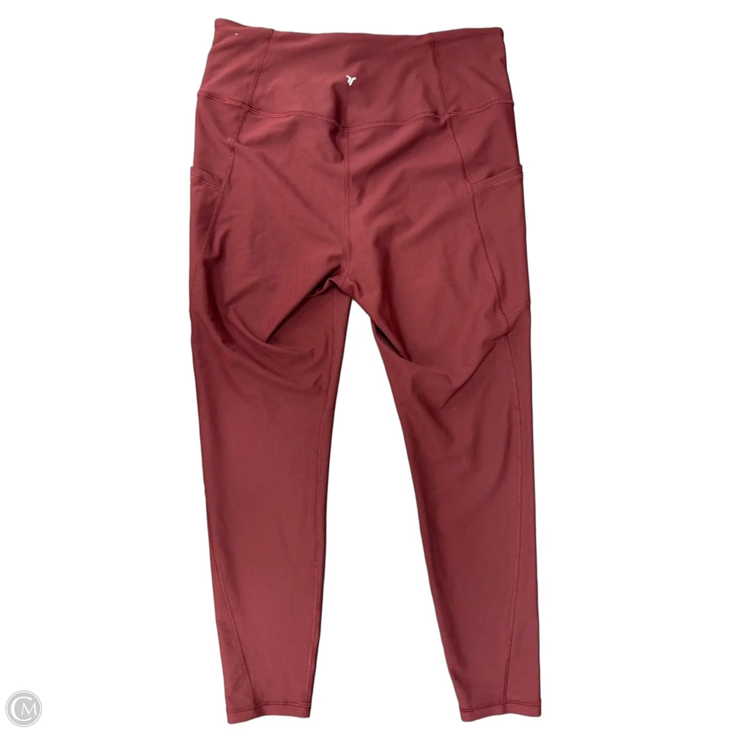 Athletic Leggings By Old Navy In Maroon, Size: L