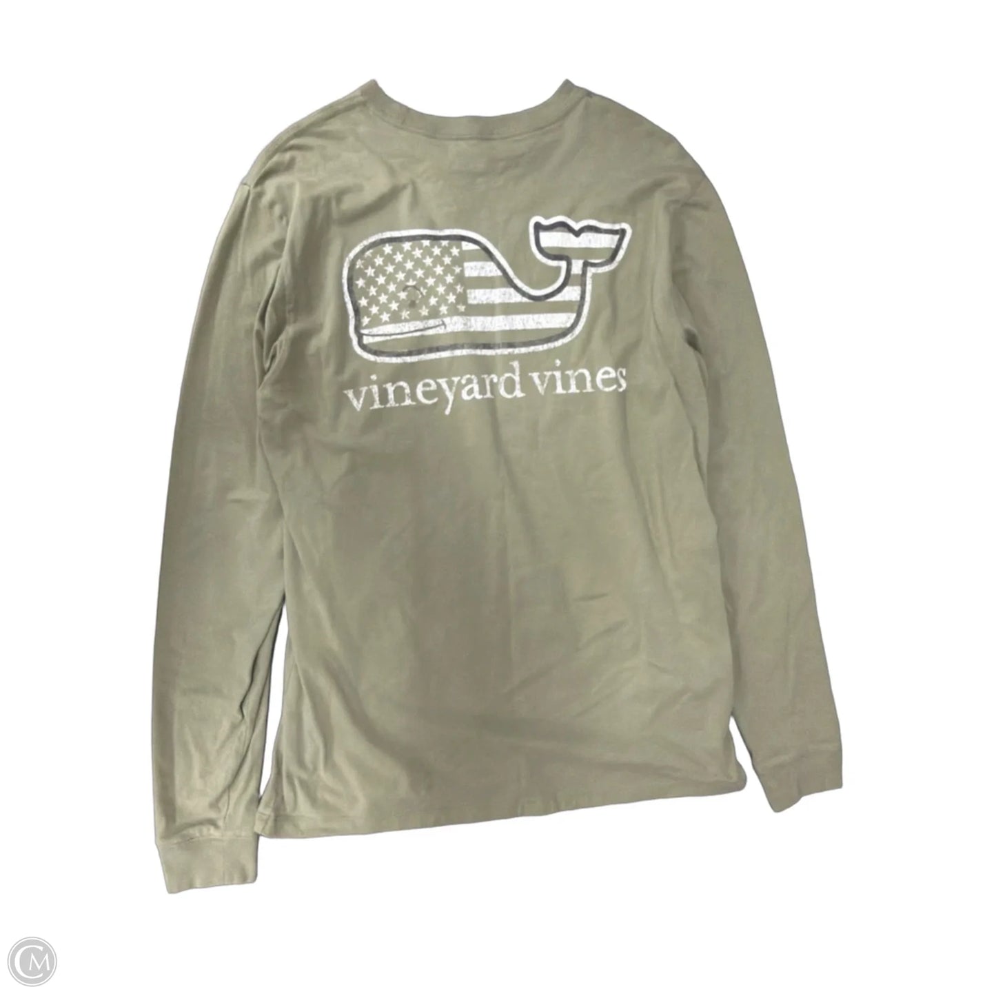 Top Long Sleeve By Vineyard Vines In Green, Size: Xs
