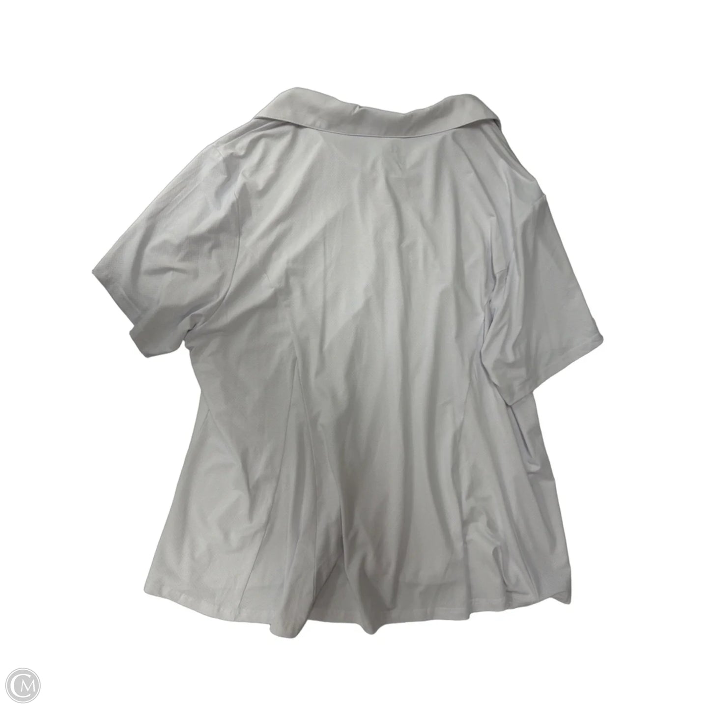 Athletic Top Short Sleeve By Clothes Mentor In White, Size: 3x