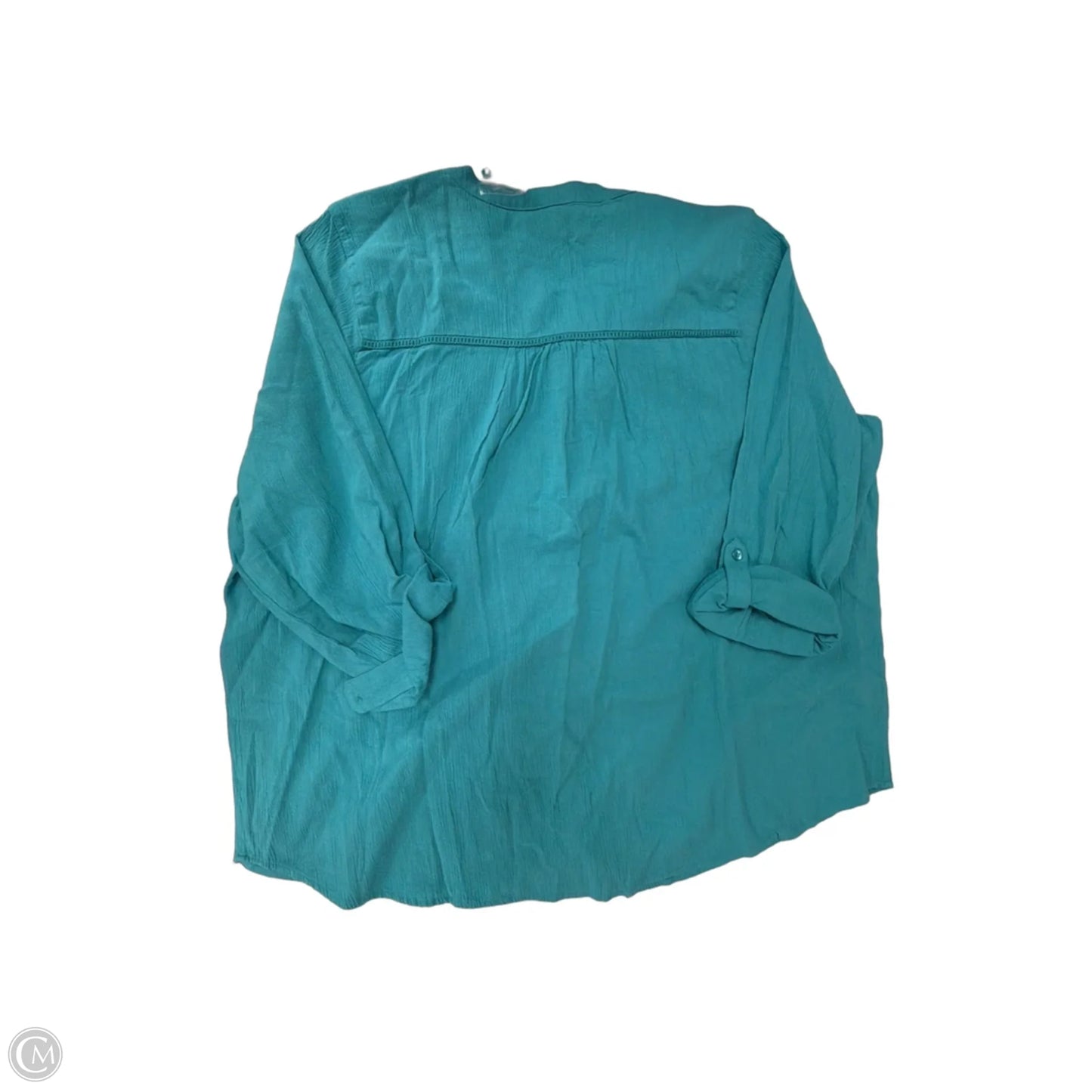 Top 3/4 Sleeve By Coldwater Creek In Blue, Size: 2x
