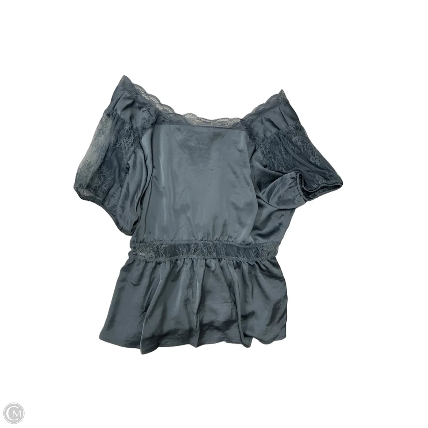Top Short Sleeve By Clothes Mentor In Blue, Size: 1x