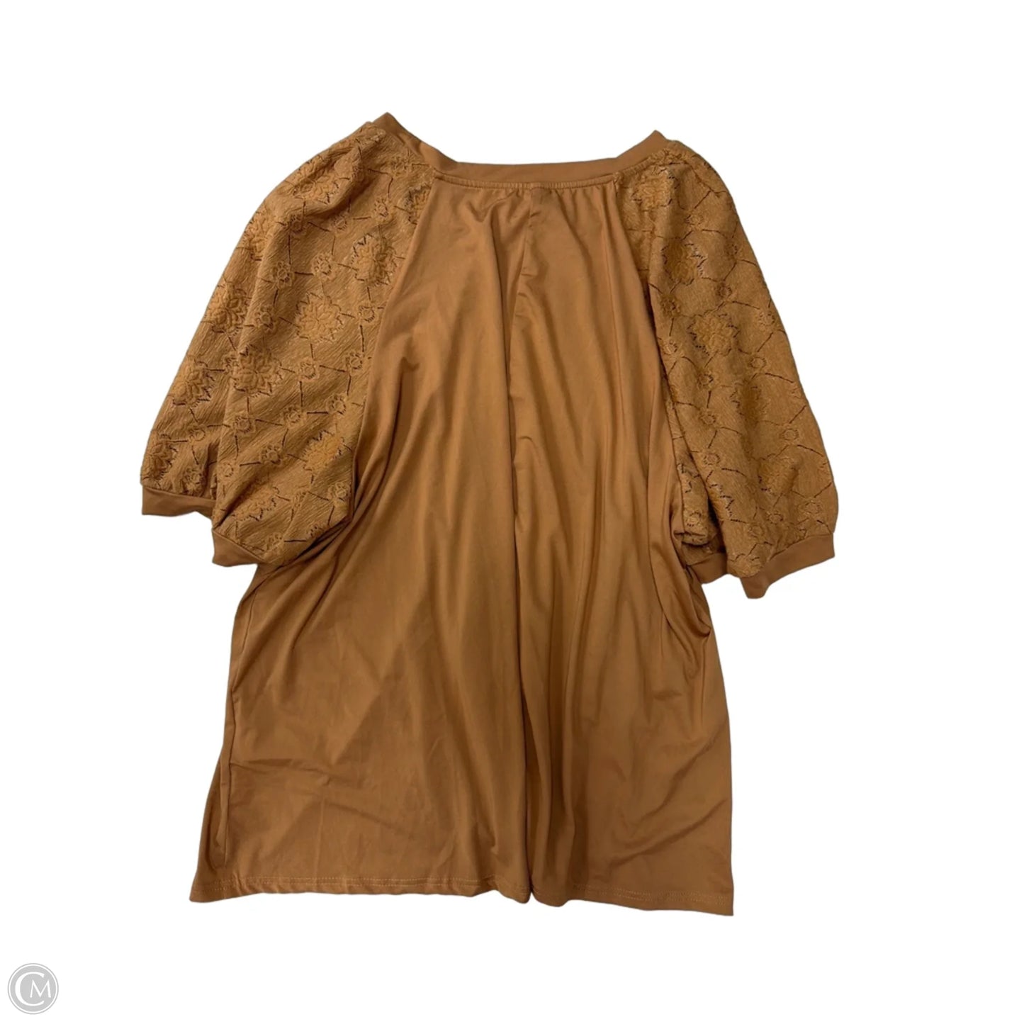 Top Short Sleeve By Clothes Mentor In Brown, Size: 5