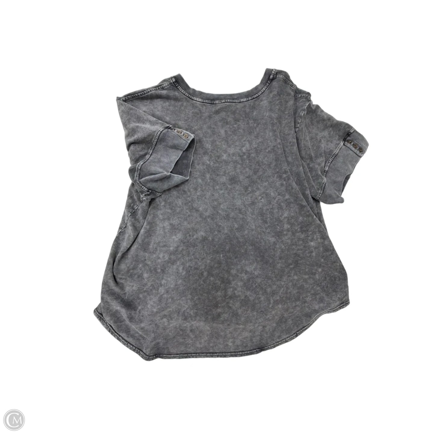 Top Short Sleeve By Jane And Delancey In Grey, Size: 3x