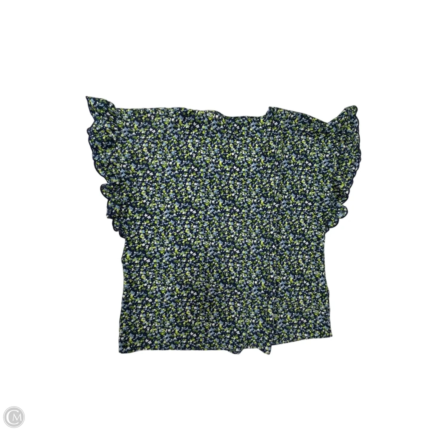 Top Short Sleeve By Michael By Michael Kors In Floral Print, Size: Xl
