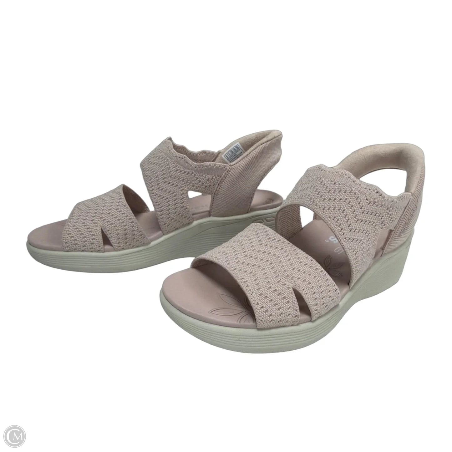 Sandals Heels Wedge By Skechers In Pink, Size: 6