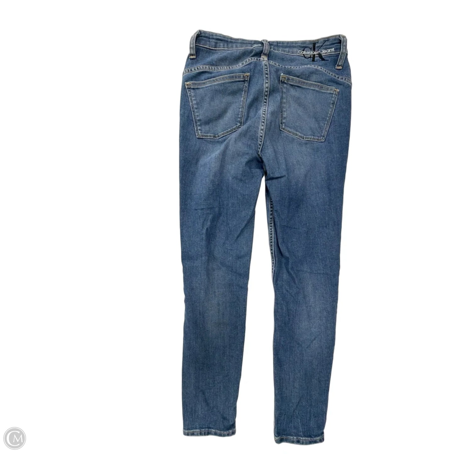 Jeans Skinny By Calvin Klein In Blue Denim, Size: 4