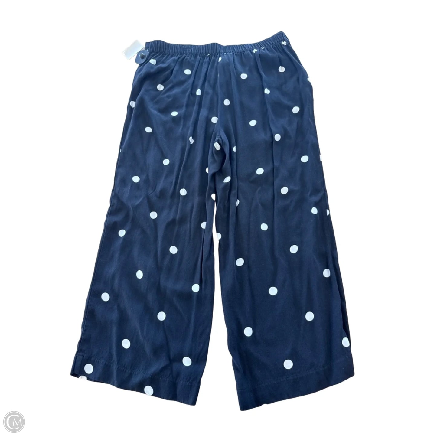 Pants Wide Leg By Loft In Polkadot Pattern, Size: L