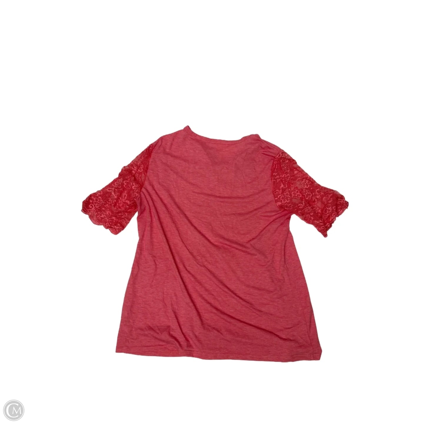 Top Short Sleeve By Clothes Mentor In Pink, Size: Xl
