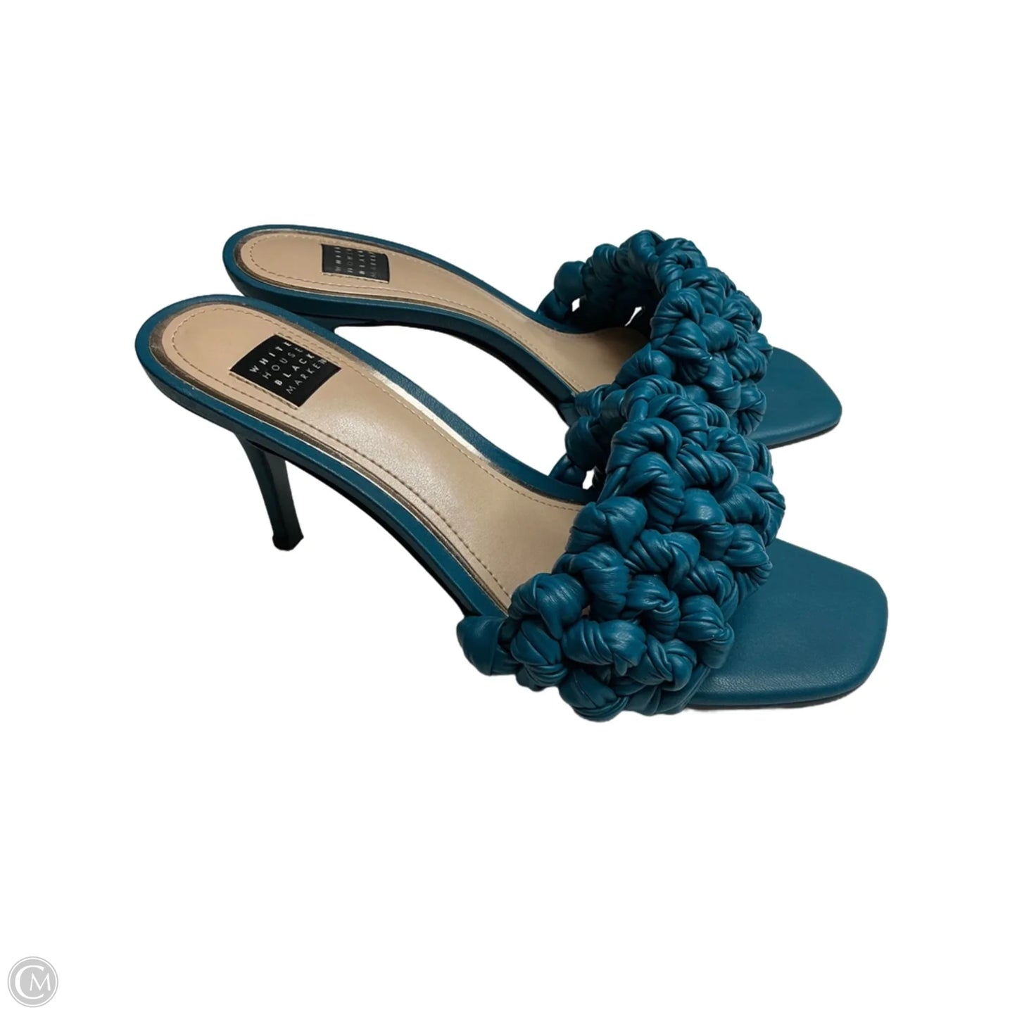 Sandals Heels Kitten By White House Black Market In Blue, Size: 7.5