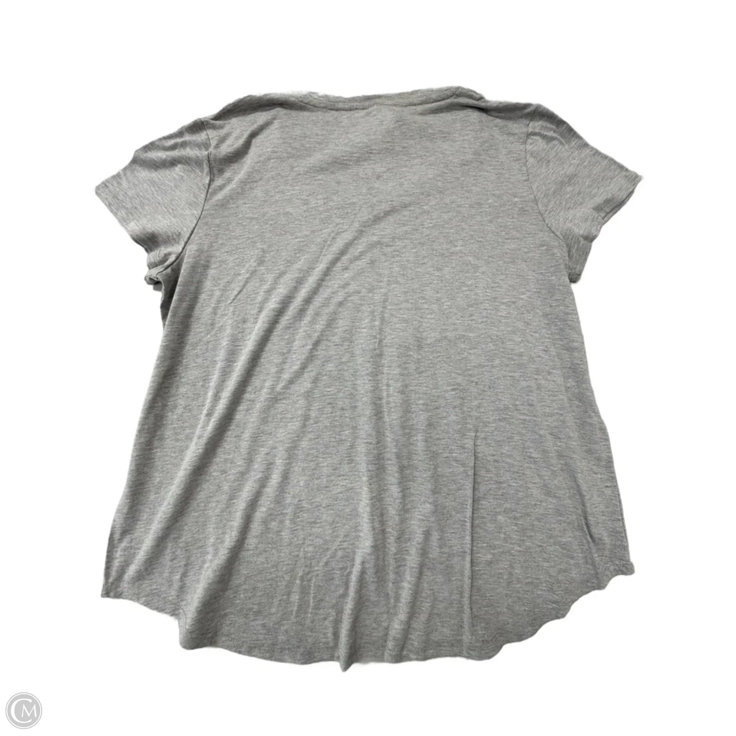 Top Short Sleeve By Celebrate Together In Grey, Size: Xl