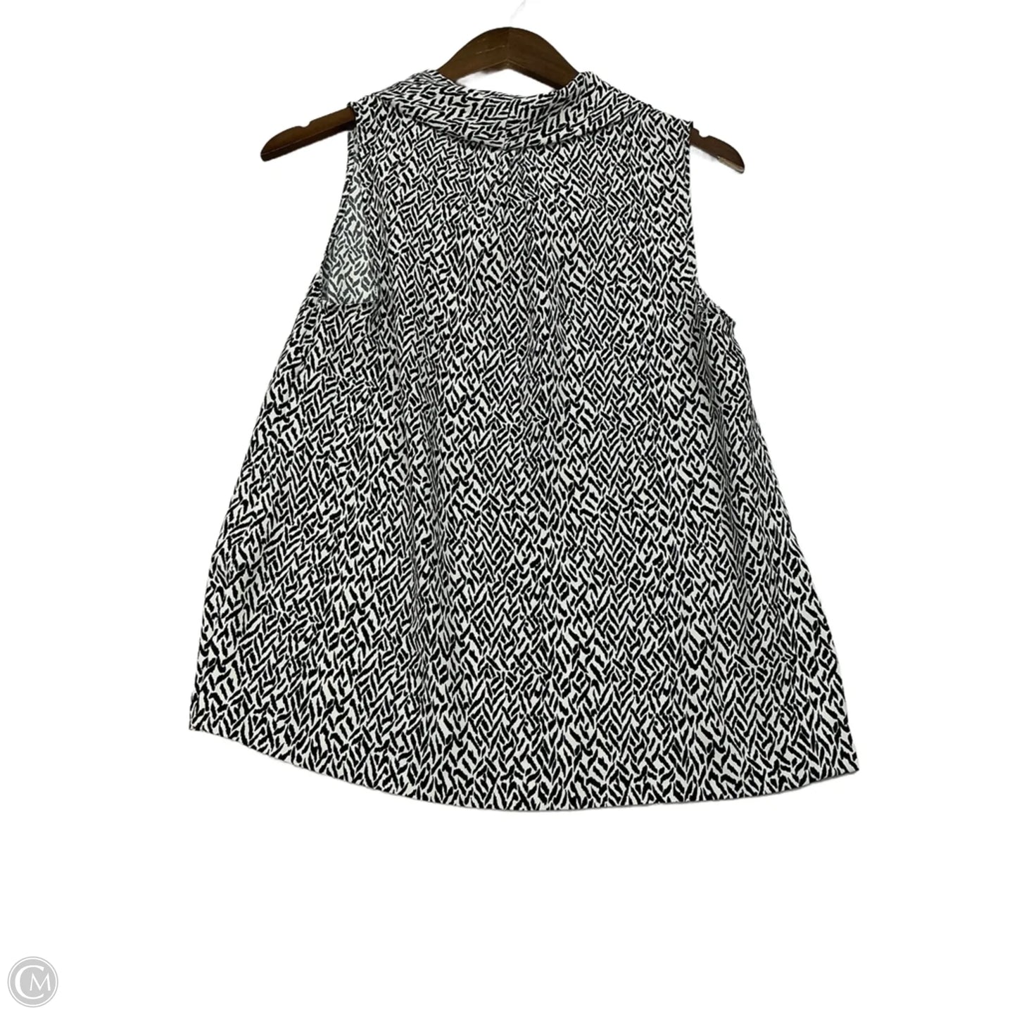 Top Sleeveless By Vince Camuto In Black & White, Size: Xs