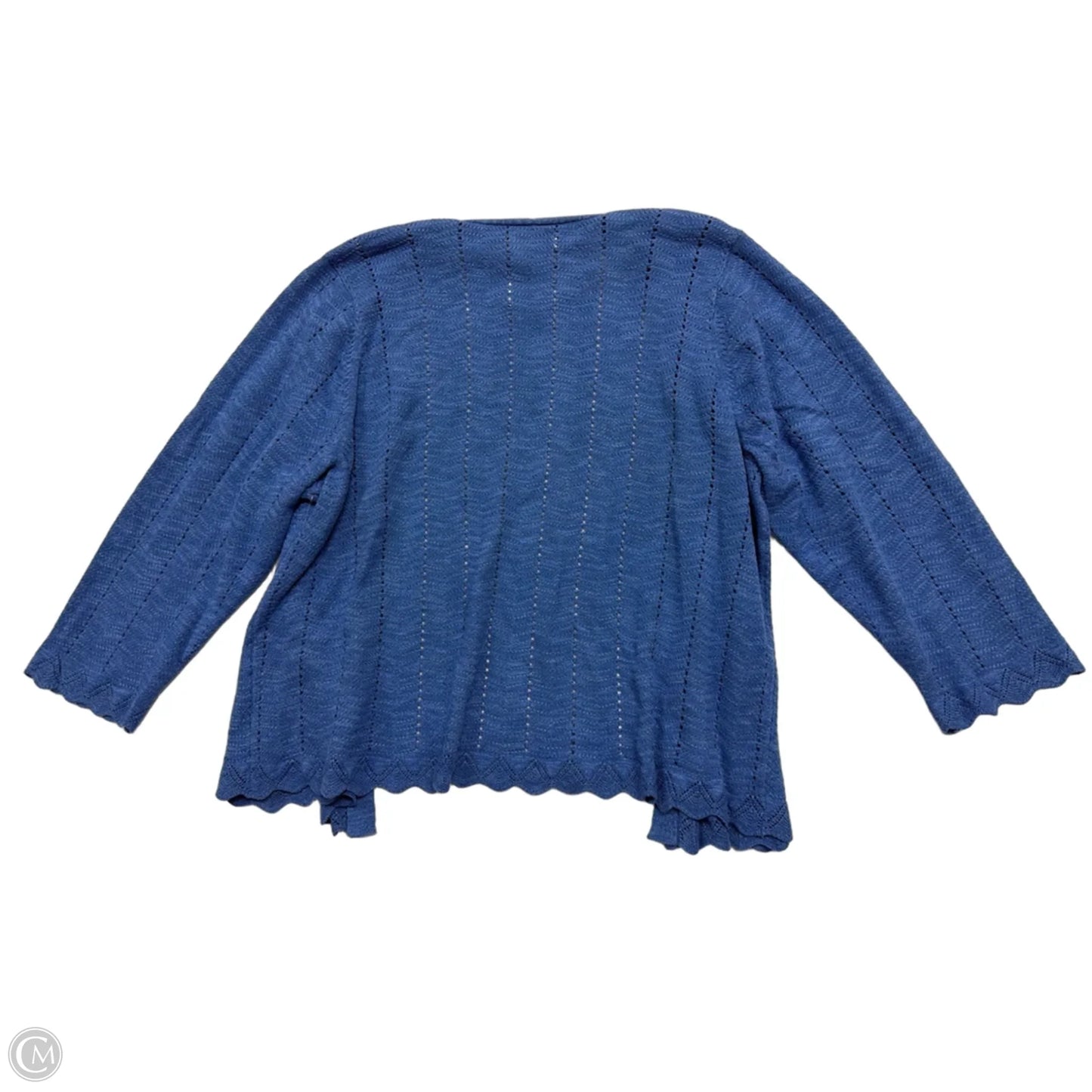 Cardigan By Croft And Barrow In Blue, Size: 1x
