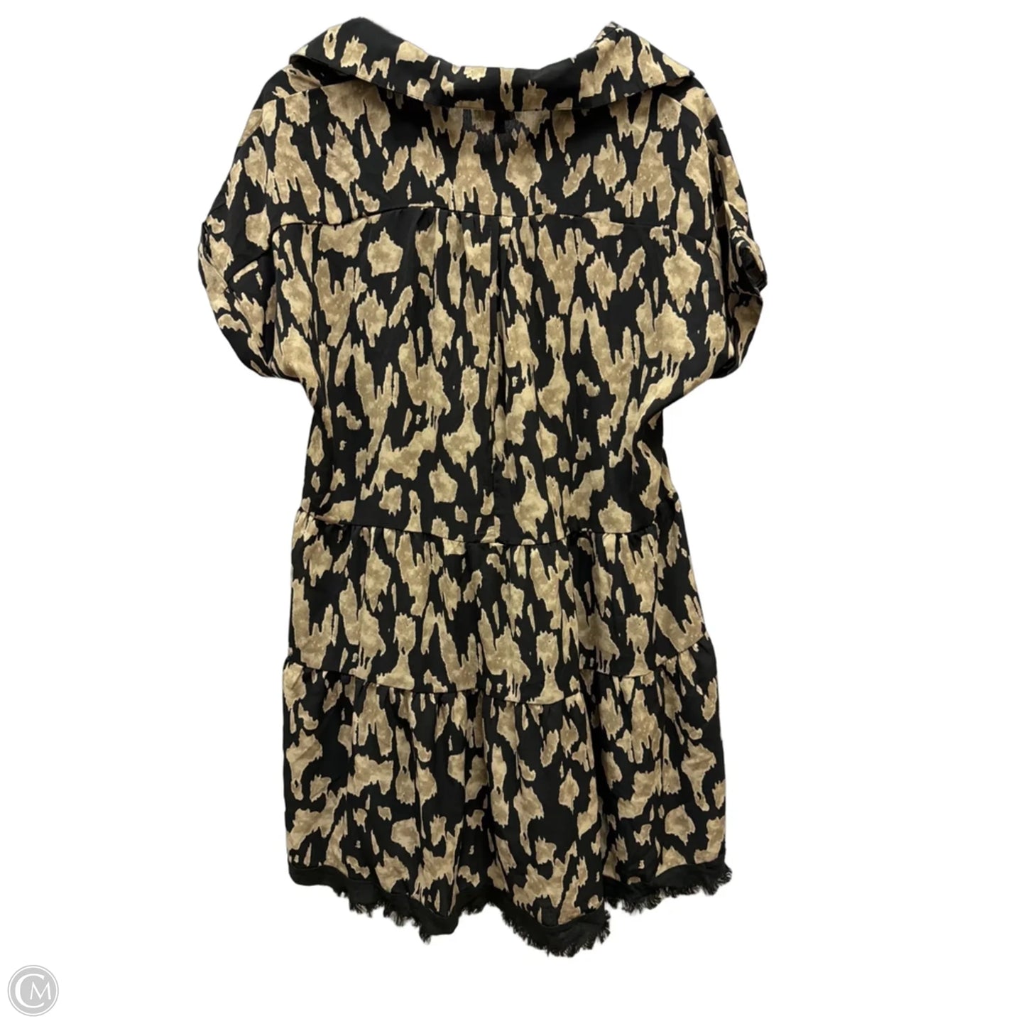 Dress Casual Midi By Umgee In Black & Tan, Size: S