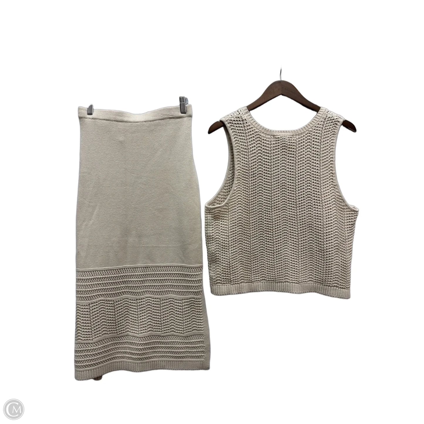Skirt Set 2pc By Rachel Zoe In Tan, Size: Xl