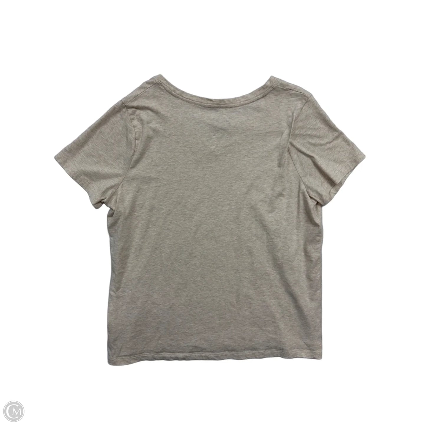 Top Short Sleeve By Time And Tru In Tan, Size: Xl