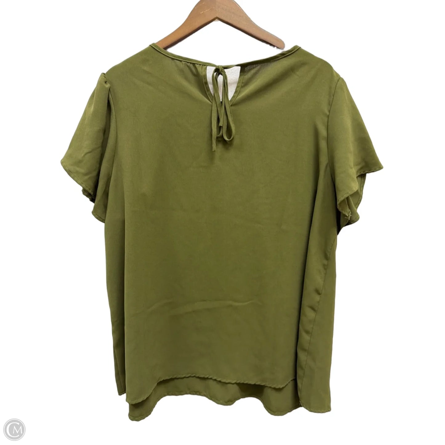 Top Short Sleeve By Shein In Green, Size: 2x