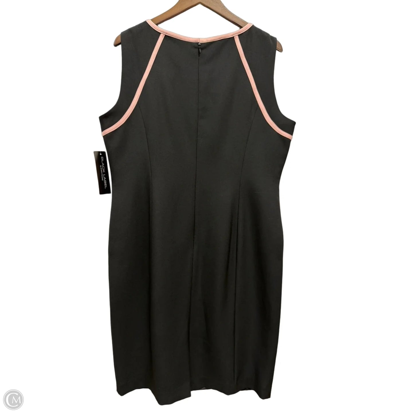 Dress Work By Evan-picone In Black & Pink, Size: Xl