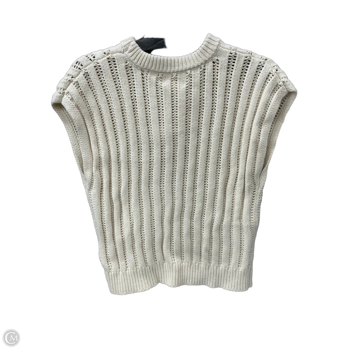 Vest Sweater By Jessica Simpson In Cream, Size: M
