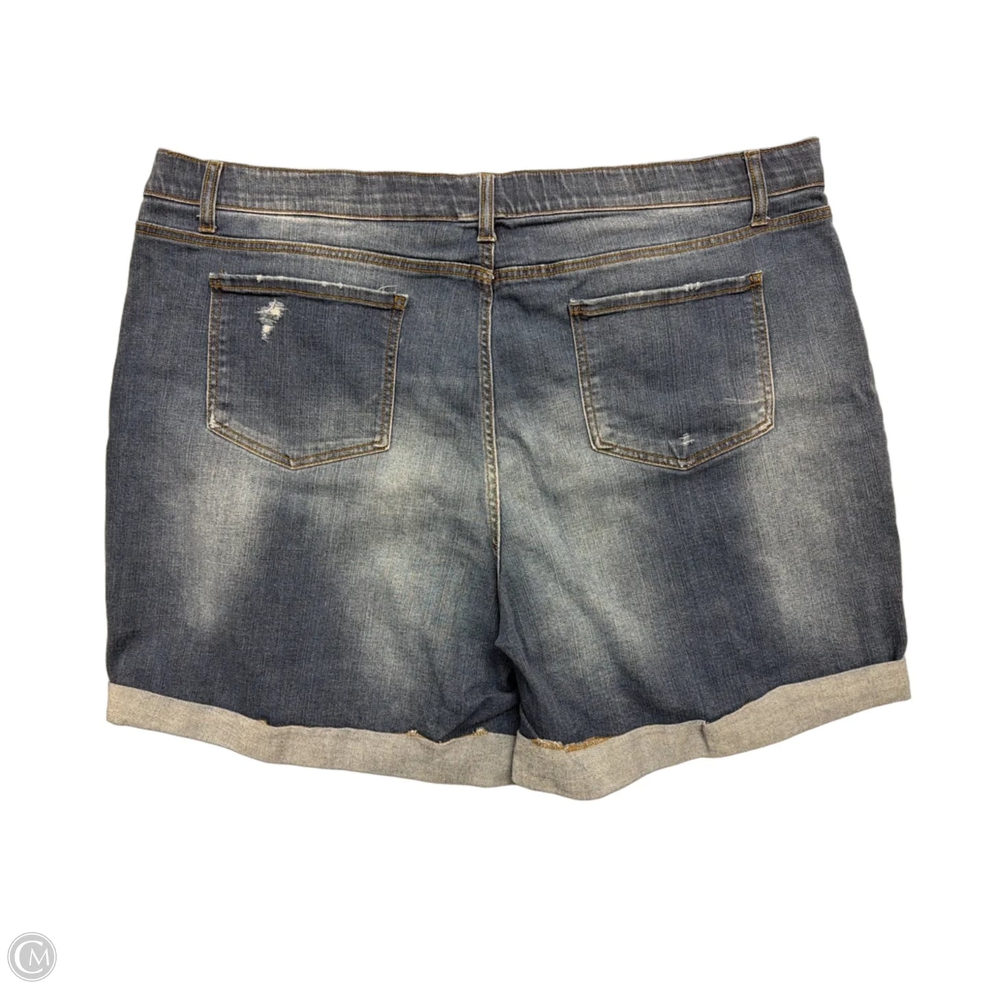 Shorts By Terra & Sky In Blue Denim, Size: 26