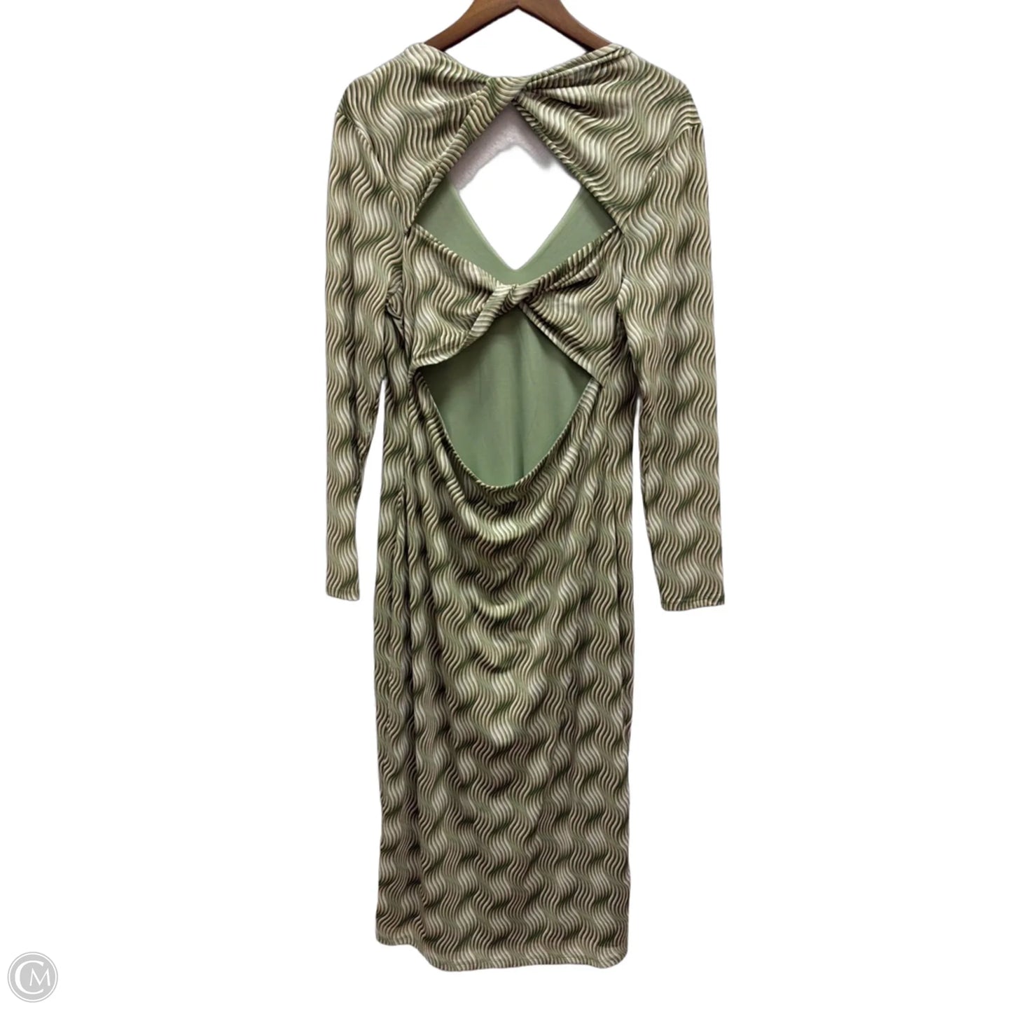 Dress Casual Midi By Eloquii In Green, Size: 1x