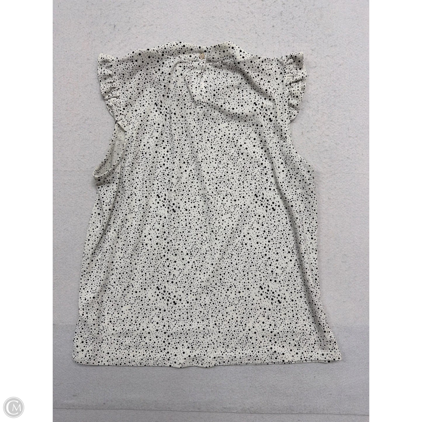 Top Sleeveless By Adrianna Papell In Polkadot Pattern, Size: M