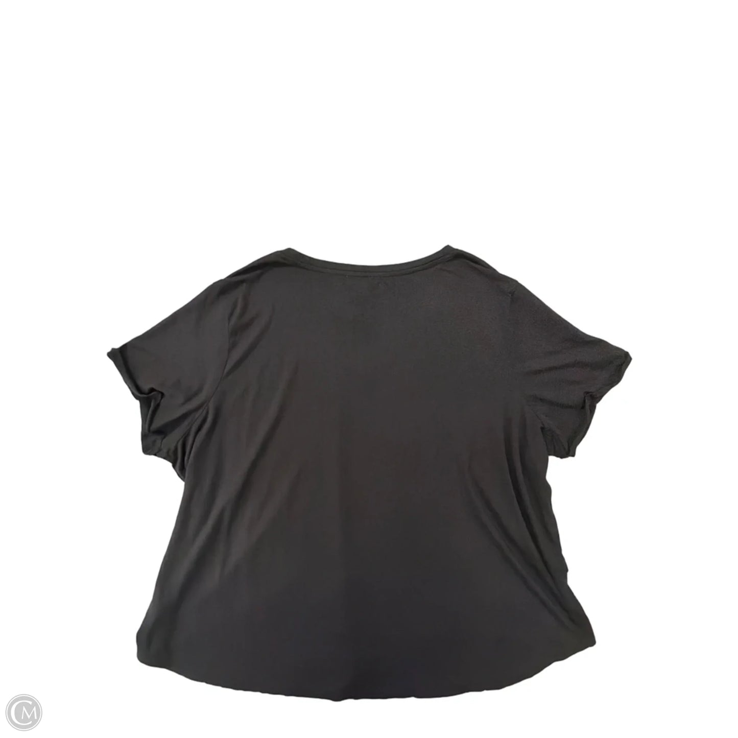 Top Short Sleeve By Maurices In Black, Size: 3x
