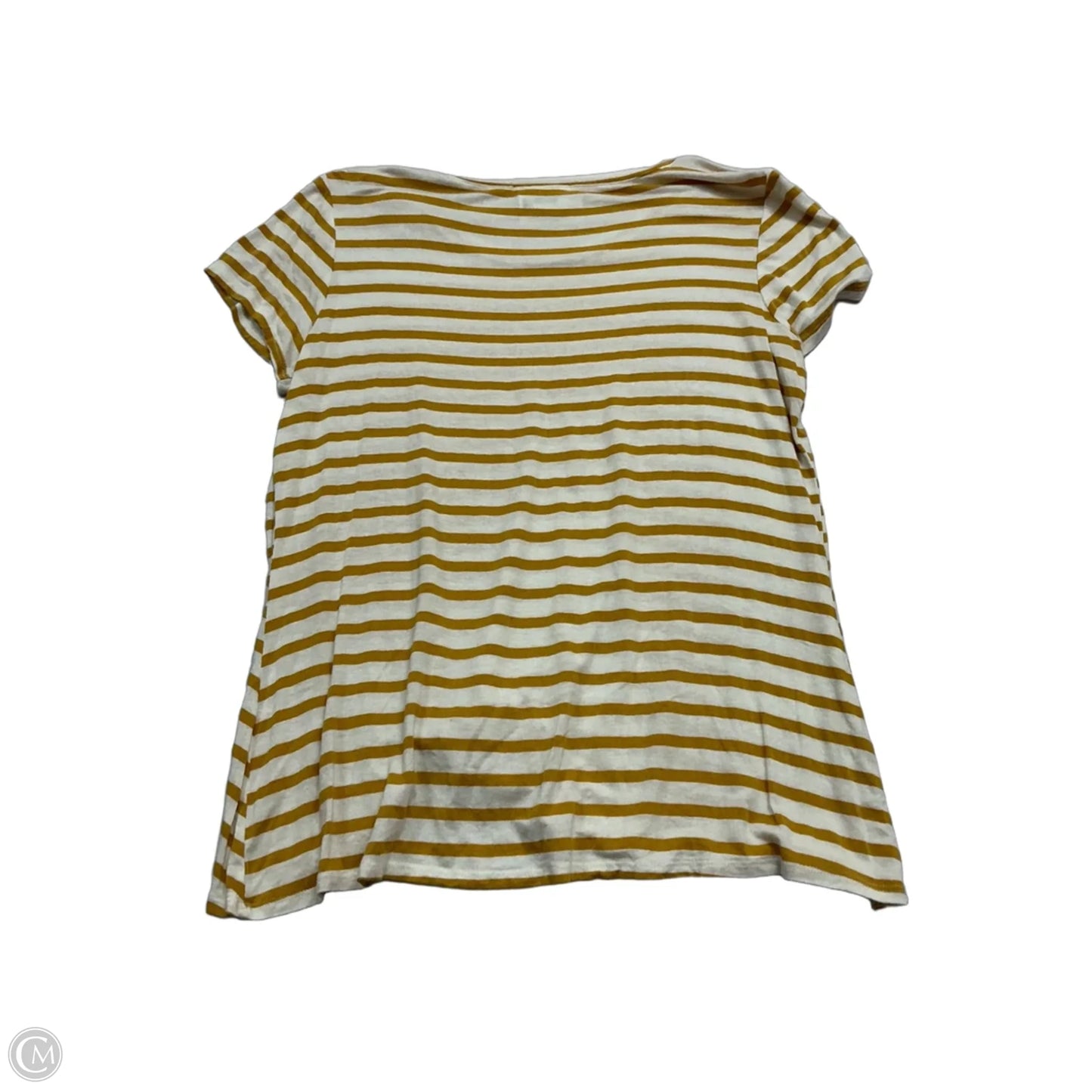 Top Short Sleeve By Green Envelope In Striped Pattern, Size: L