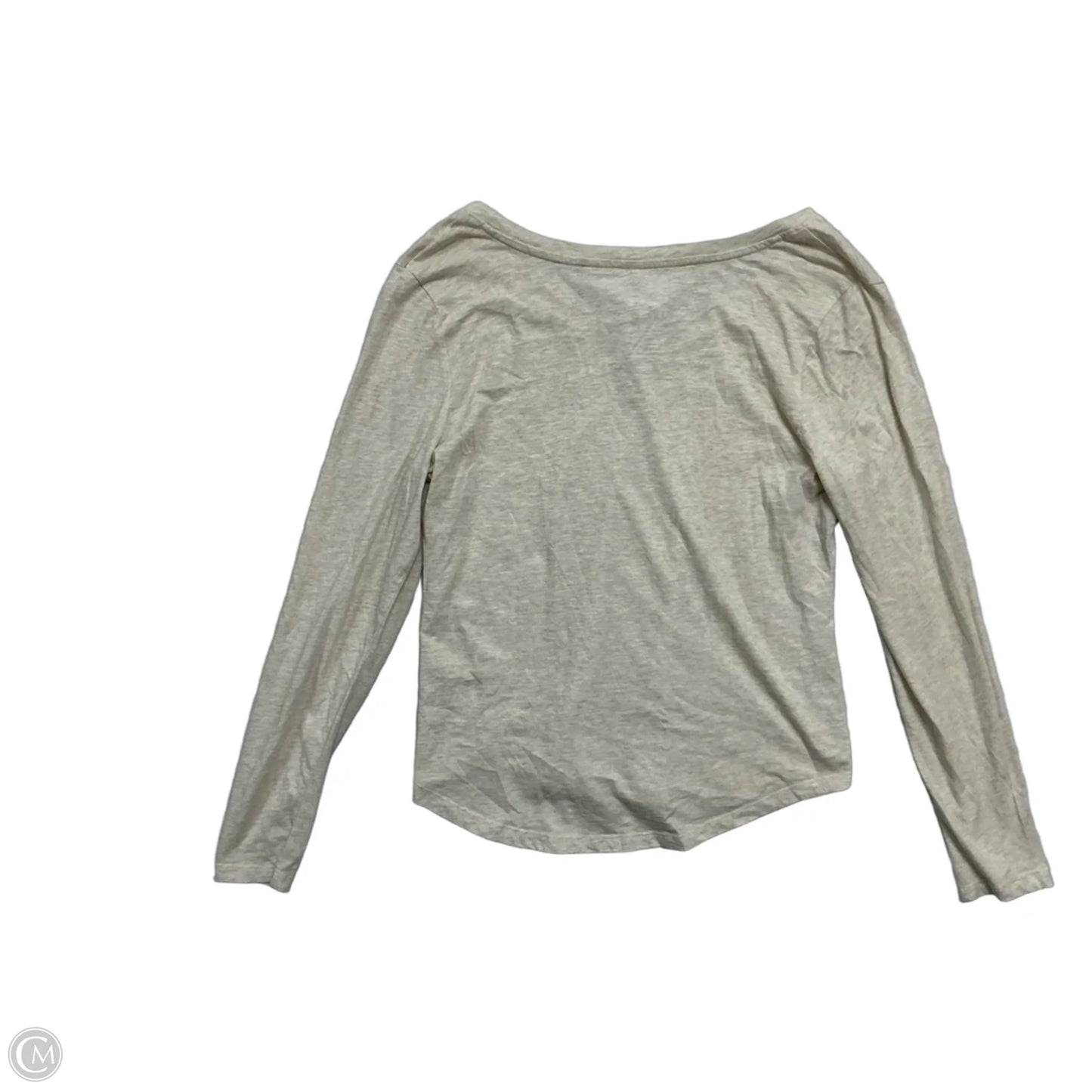 Top Long Sleeve By Sonoma In Cream, Size: L