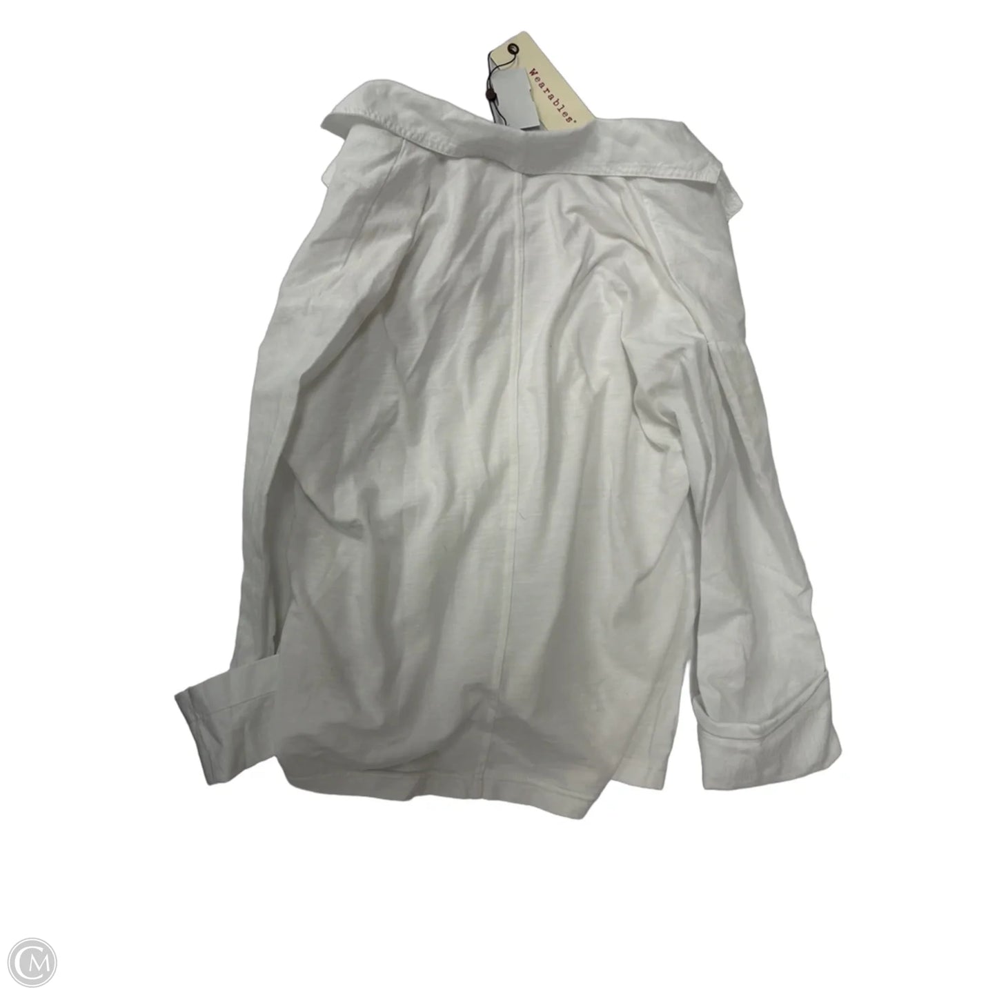 Blazer By Clothes Mentor In White, Size: S