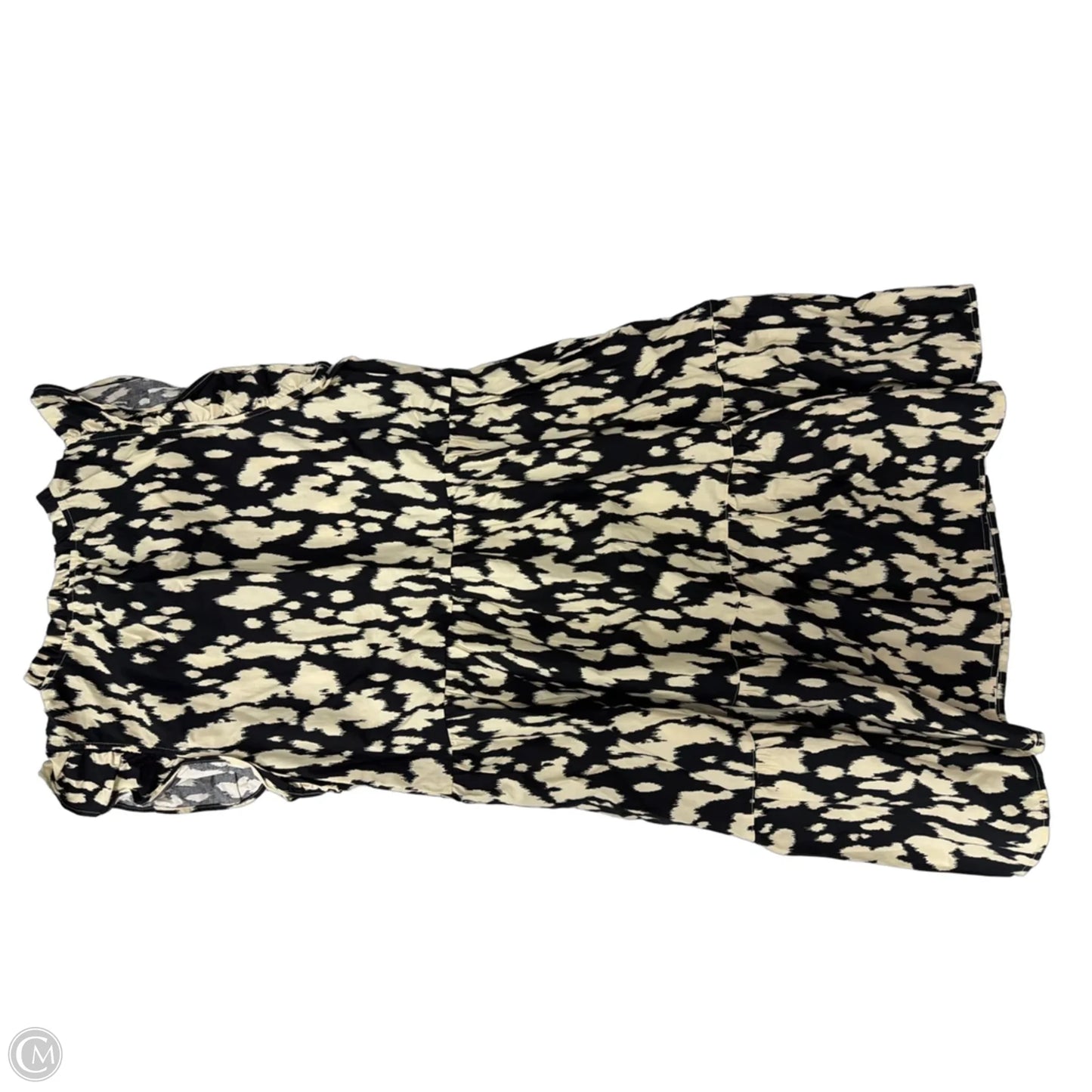 Dress Casual Midi By Time And Tru In Black & Cream, Size: M